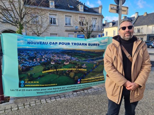 Christophe Lemarchand tête de liste aux élections municipales 2026 " nouveau cap pour Troarn bures "